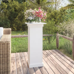 Vidaxl - Support à fleurs Blanc 40x40x90 cm Bois de pin solide