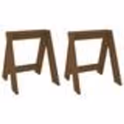 vidaXL Tabourets lot de 2 marron miel 40x40x45 cm bois massif de pin