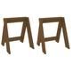 vidaXL Tabourets lot de 2 marron miel 40x40x45 cm bois massif de pin