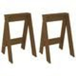 vidaXL Tabourets lot de 2 marron miel 40x40x60 cm bois massif de pin