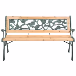 VidaXL 319571 banc de jardin Bois, Fer, Polyvinyl chloride (PVC)
