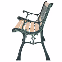 VidaXL 319571 banc de jardin Bois, Fer, Polyvinyl chloride (PVC)