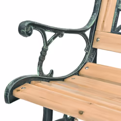 VidaXL 319571 banc de jardin Bois, Fer, Polyvinyl chloride (PVC) - Vue supplémentaire 4