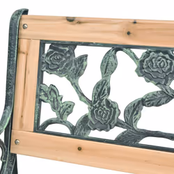 VidaXL 319571 banc de jardin Bois, Fer, Polyvinyl chloride (PVC) - Vue supplémentaire 5