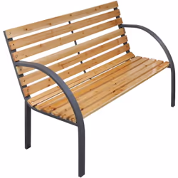 Ce banc de jardin est un véritable accroche-regard et donnera une sensation agréable à tout jardin ou espace extérieur. Bois ...
