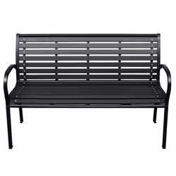 VidaXL 319578 banc de jardin Bois, Acier