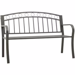 Ce banc de jardin est un véritable accroche-regard et donnera une sensation agréable à tout jardin ou espace extérieur. Matér ...