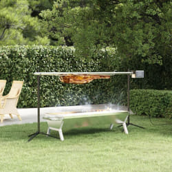 Vidaxl - Ensemble de grille et de plateau automatique pour barbecue inox