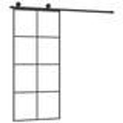 vidaXL Porte coulissante avec kit de quincaillerie 90x205 cm Verre ESG