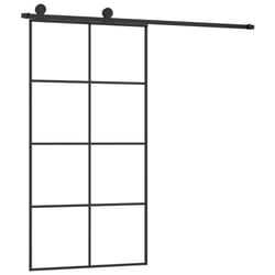 vidaXL Porte coulissante et kit de quincaillerie 102,5x205cm Verre ESG