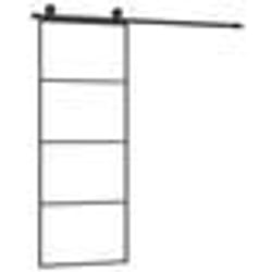 vidaXL Porte coulissante avec kit de quincaillerie 76x205 cm Verre ESG