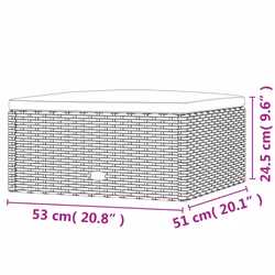 VidaXL 319589 banc de jardin Rotin, Acier - Vue supplémentaire 8