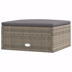 VidaXL 319602, Gris foncé, Rotin, Acier, Adultes et enfants, 530 mm, 510 mm, 245 mm