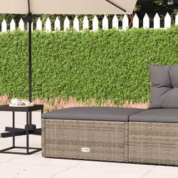 VidaXL 319602 banc de jardin Rotin, Acier