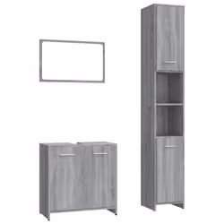VidaXL 3152717, Gris, Chêne, Bois, 600 mm, 330 mm, 600 mm, 60 cm