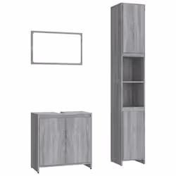 VidaXL 3152720, Gris, Chêne, Bois, 600 mm, 330 mm, 600 mm, 60 cm