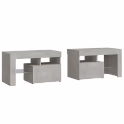VidaXL 3152773 Table de nuit et table de chevet Couleur du béton - Vue supplémentaire 3