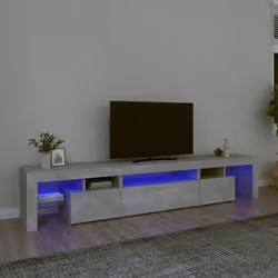 Avec un design à la fois tendance et pratique, ce meuble TV avec éclairage LED deviendra certainement un point central de vot ...