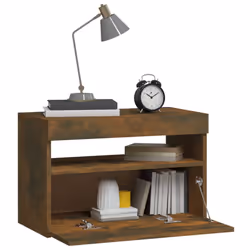 VidaXL 3152826 Table de nuit et table de chevet Chêne - Vue supplémentaire 6