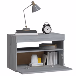 VidaXL 3152828 Table de nuit et table de chevet Chêne - Vue supplémentaire 6