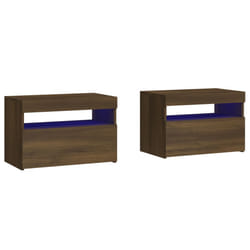 VidaXL 3152831 Table de nuit et table de chevet Chêne