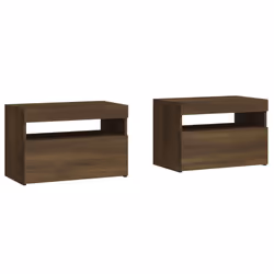 VidaXL 3152831 Table de nuit et table de chevet Chêne