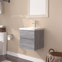 VidaXL 3152859 miroir de salle de bain et armoire de rangement pour évier