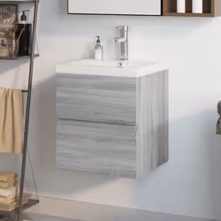 VidaXL 3152862 miroir de salle de bain et armoire de rangement pour évier