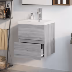VidaXL 3152862 miroir de salle de bain et armoire de rangement pour évier