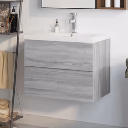 VidaXL 3152871 miroir de salle de bain et armoire de rangement pour évier