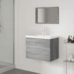 Vidaxl - Meubles de salle de bain Sonoma gris Bois d'ingénierie
