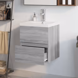 VidaXL 3152883 miroir de salle de bain et armoire de rangement pour évier