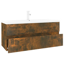 VidaXL 3152885 miroir de salle de bain et armoire de rangement pour évier