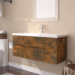 VidaXL 3152885 miroir de salle de bain et armoire de rangement pour évier