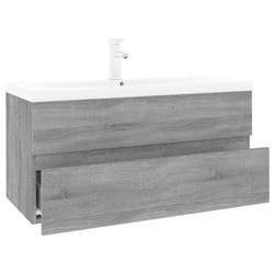 VidaXL 3152886 miroir de salle de bain et armoire de rangement pour évier