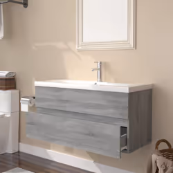 VidaXL 3152886 miroir de salle de bain et armoire de rangement pour évier