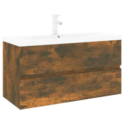 VidaXL 3152888 miroir de salle de bain et armoire de rangement pour évier