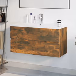 VidaXL 3152888 miroir de salle de bain et armoire de rangement pour évier