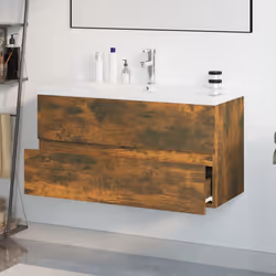 VidaXL 3152888 miroir de salle de bain et armoire de rangement pour évier - Vue supplémentaire 4