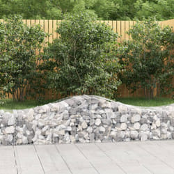 Vidaxl - Panier de gabions arqué 200x50x40/60 cm Fer galvanisé