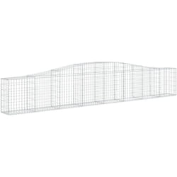vidaXL Panier de gabions arqué 400x30x60/80 cm Fer galvanisé
