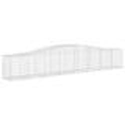 vidaXL Panier de gabions arqué 400x50x60/80 cm Fer galvanisé