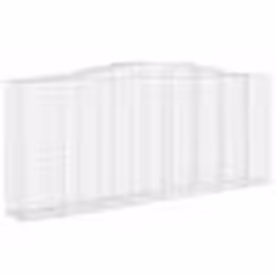 vidaXL Panier de gabions arqué 400x50x160/180 cm Fer galvanisé