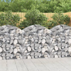 Vidaxl - Panier de gabions arqué 100x30x100/120 cm Fer galvanisé