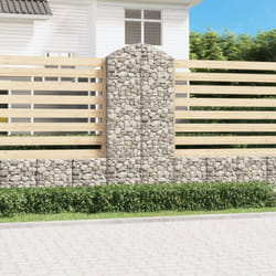 Vidaxl - Panier de gabions arqué 100x30x220/240 cm Fer galvanisé