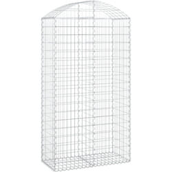 Vidaxl - Panier de gabions arqué 100x50x180/200 cm Fer galvanisé