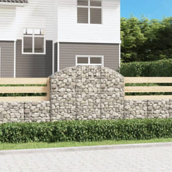 Vidaxl - Panier de gabions arqué 150x30x120/140 cm Fer galvanisé