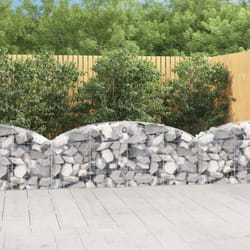 Vidaxl - Panier de gabions arqué 200x30x60/80 cm Fer galvanisé