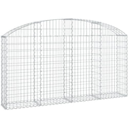 Vidaxl - Panier de gabions arqué 200x30x100/120 cm Fer galvanisé