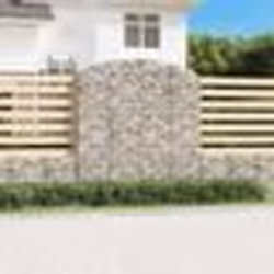 vidaXL Panier de gabions arqué 200x30x200/220 cm Fer galvanisé
